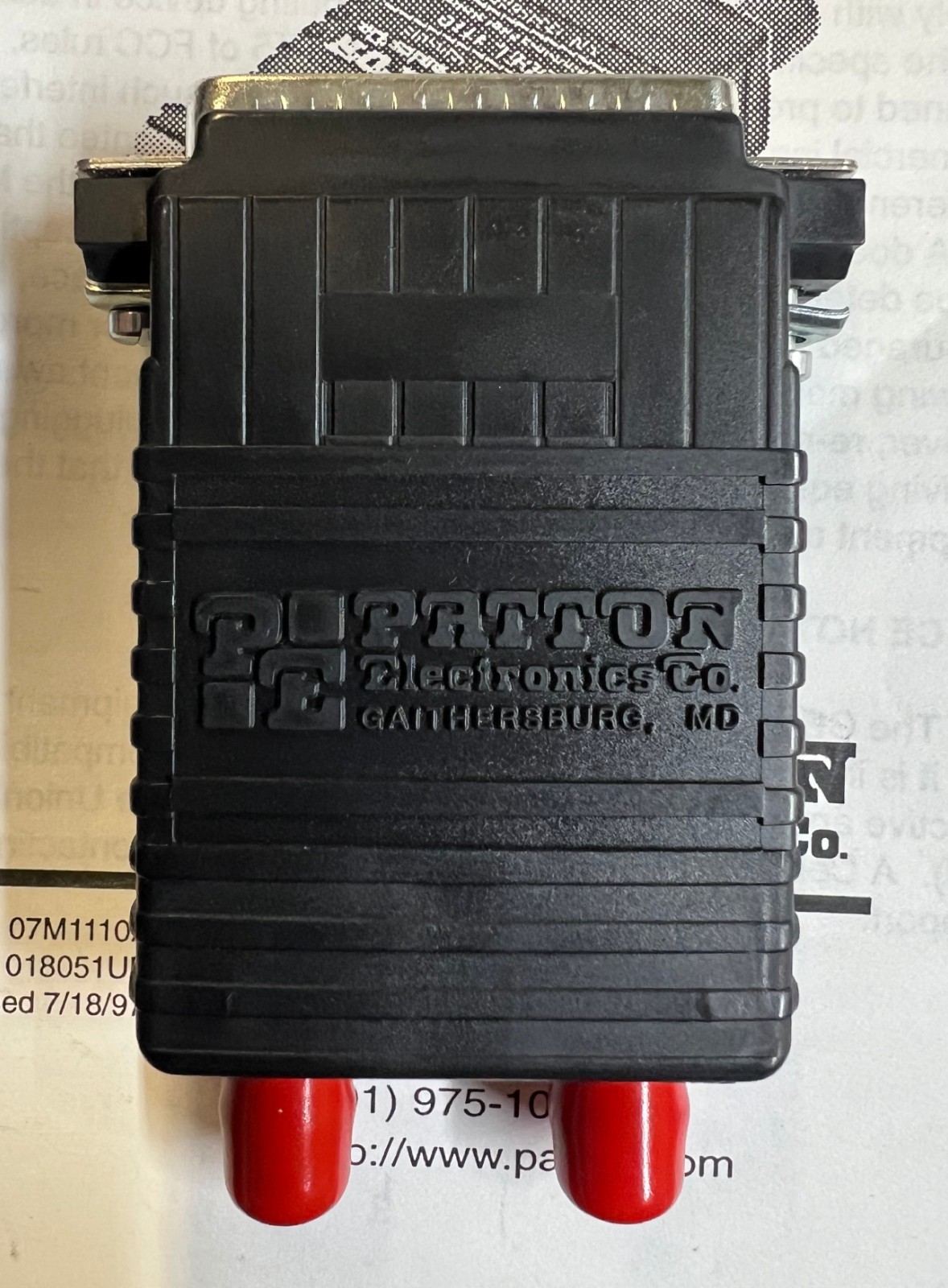 Patton 1110AM-ST Asynchronous Carrier Controller Fiber Optic Modem