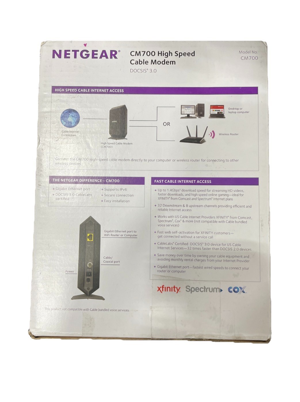 NETGEAR CM700 High Speed Cable Modem