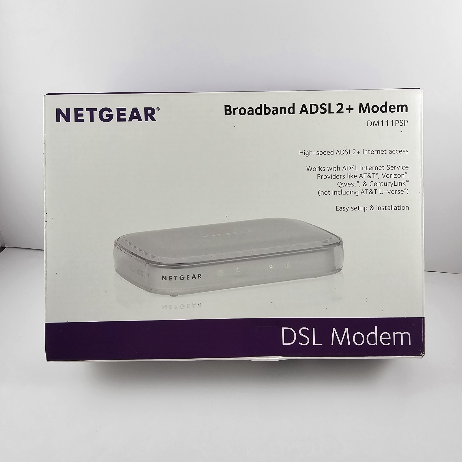 Netgear DM111PSP-100NAS ADSL2+ Wired Modem Single Ethernet Port, DSL Broadband