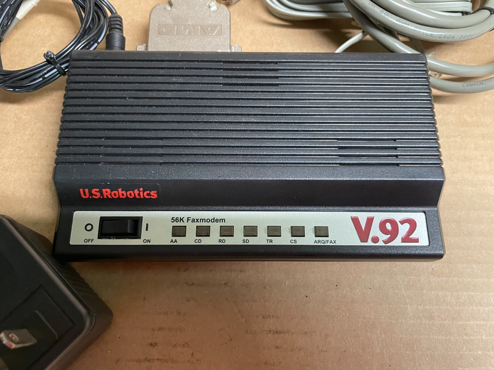 U.S. Robotics 5686E External 56K Faxmodem w/ Power Adapter V.92