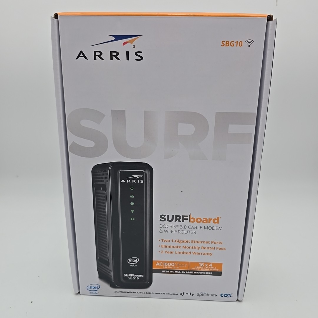 Arris Surfboard 2 Band SBG10 Wi-Fi Internet Cable Router Modem 2.4 and 5 ghz
