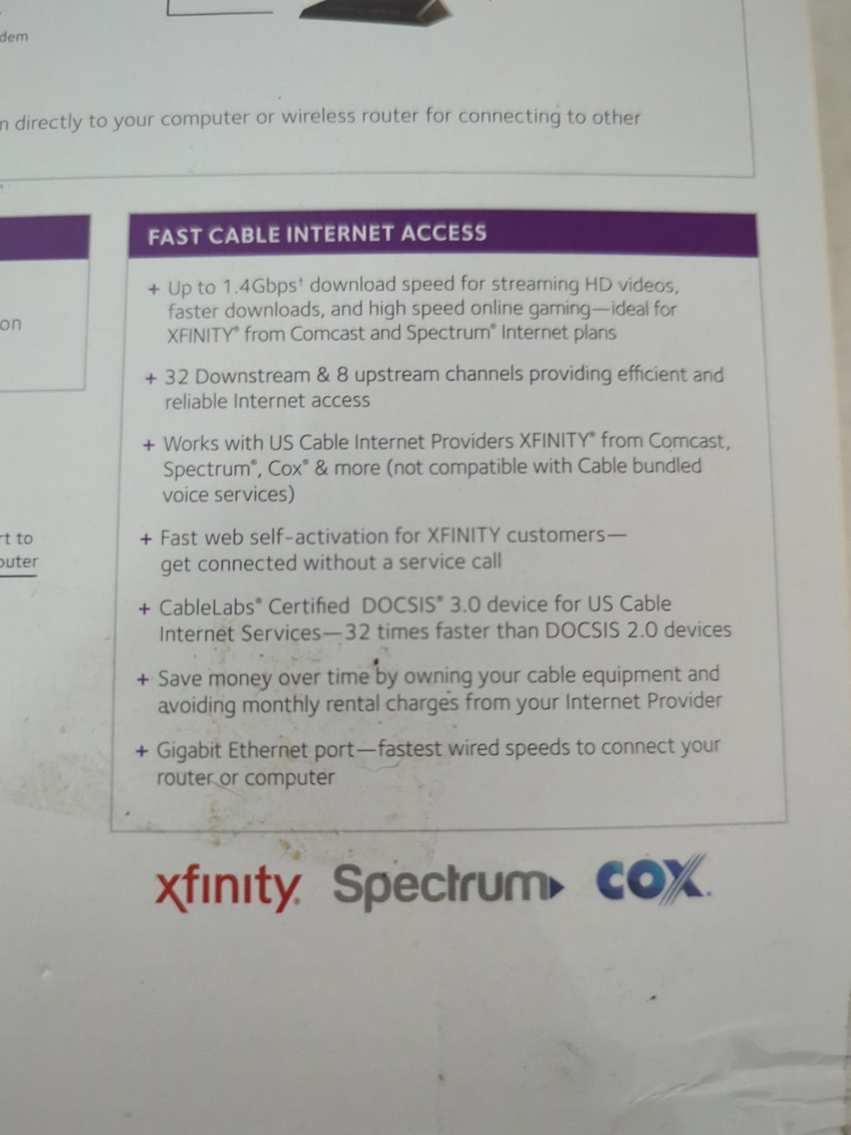 NETGEAR Cable Modem CM700 – Compatible with all Cable Providers incl. Xfinity, S