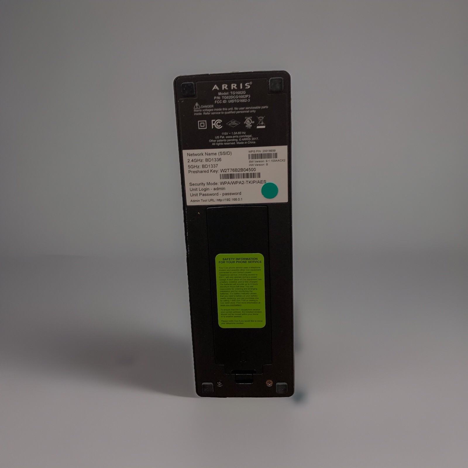 Xfinity Arris TG1682G Dual Band 802.11 Ac Wifi Capable Cable Modem Router ONLY