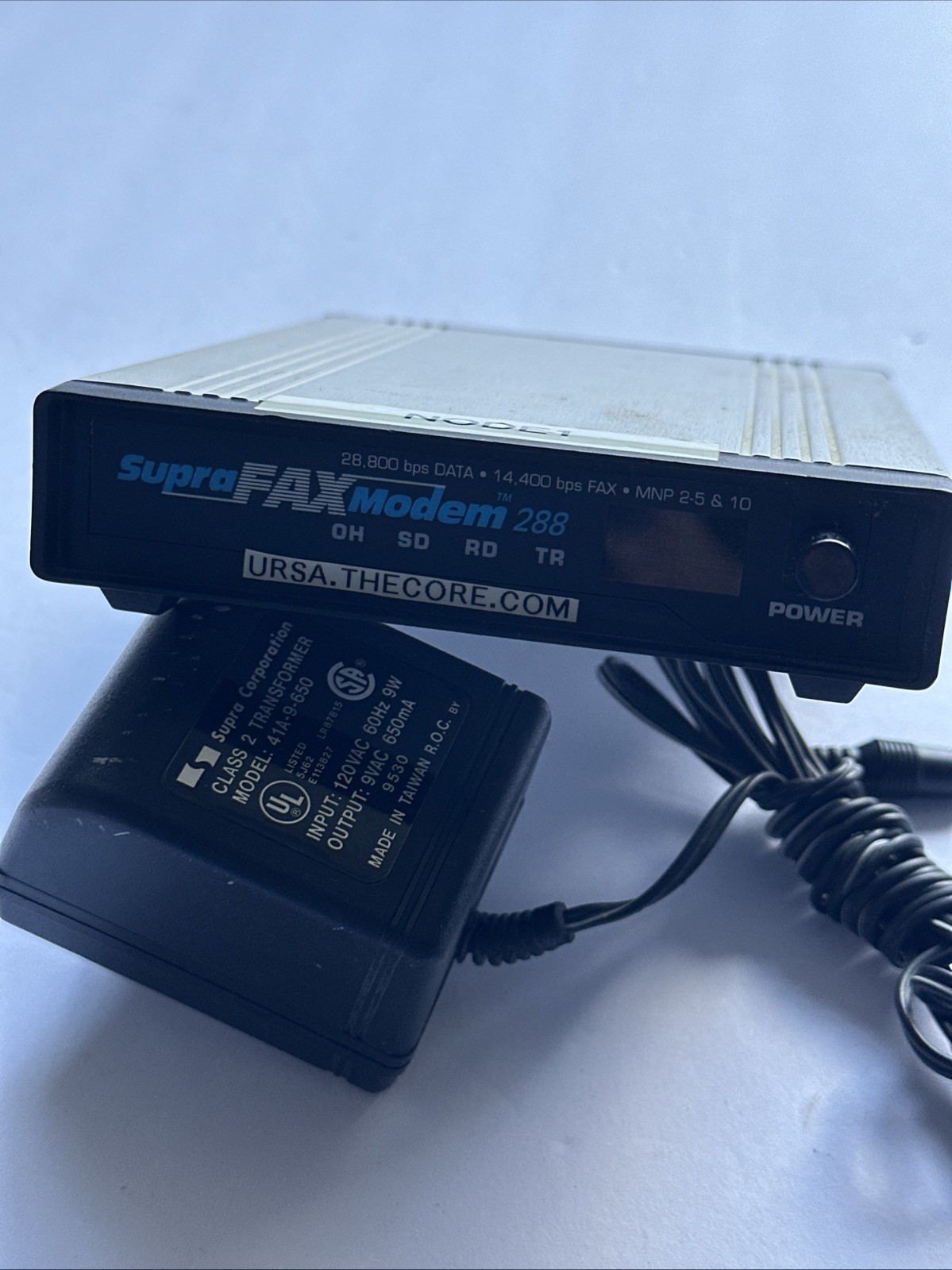SupraFAXModem 288 External Modems Mac Serial Cable PSU Tested