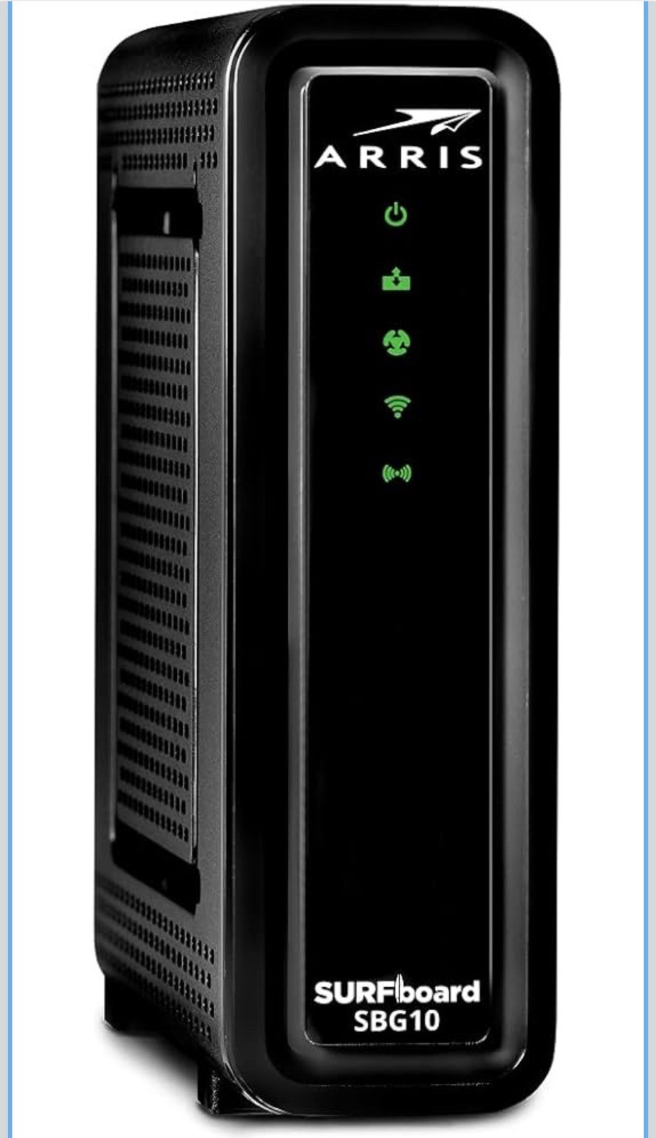 ARRIS (SBG10) Cable Modem Router Combo DOCSIS 3.0 Gb & AC1600 WiFi Refurbished