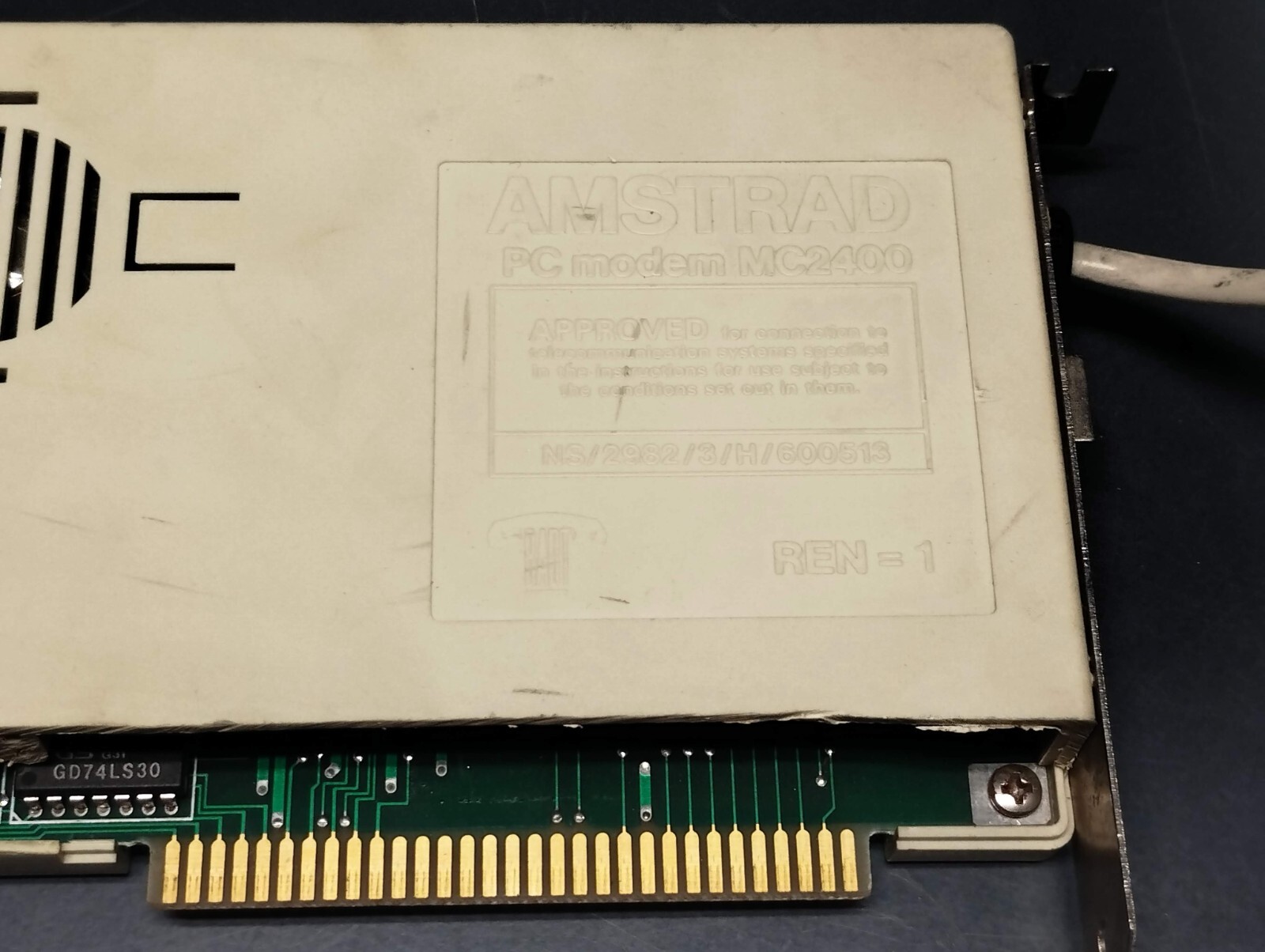 Amstrad PC 1640 1512 Modem MC2400