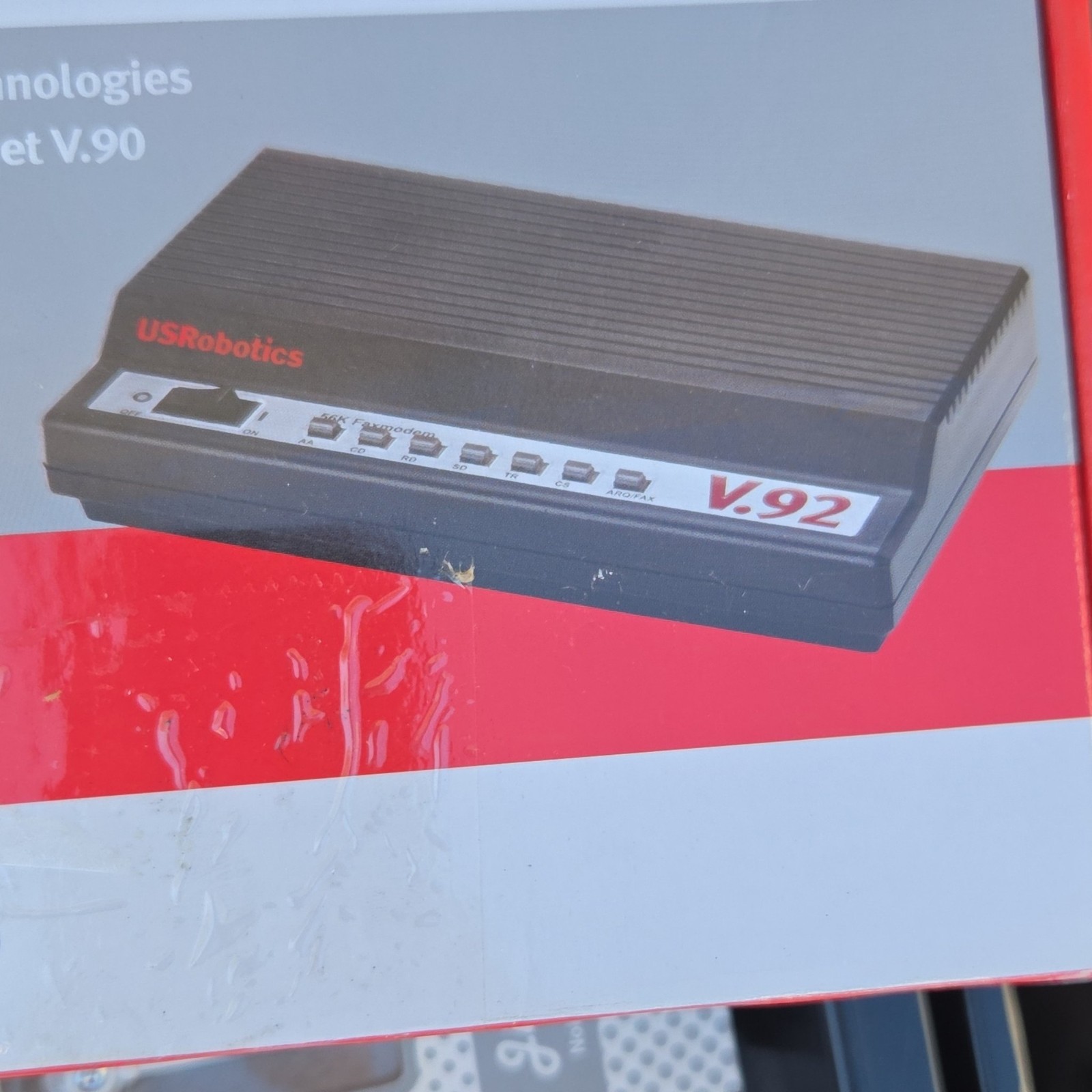USRobotics 56K Faxmodem 5686G V.92 V.90 Plug & Play External Modem Black