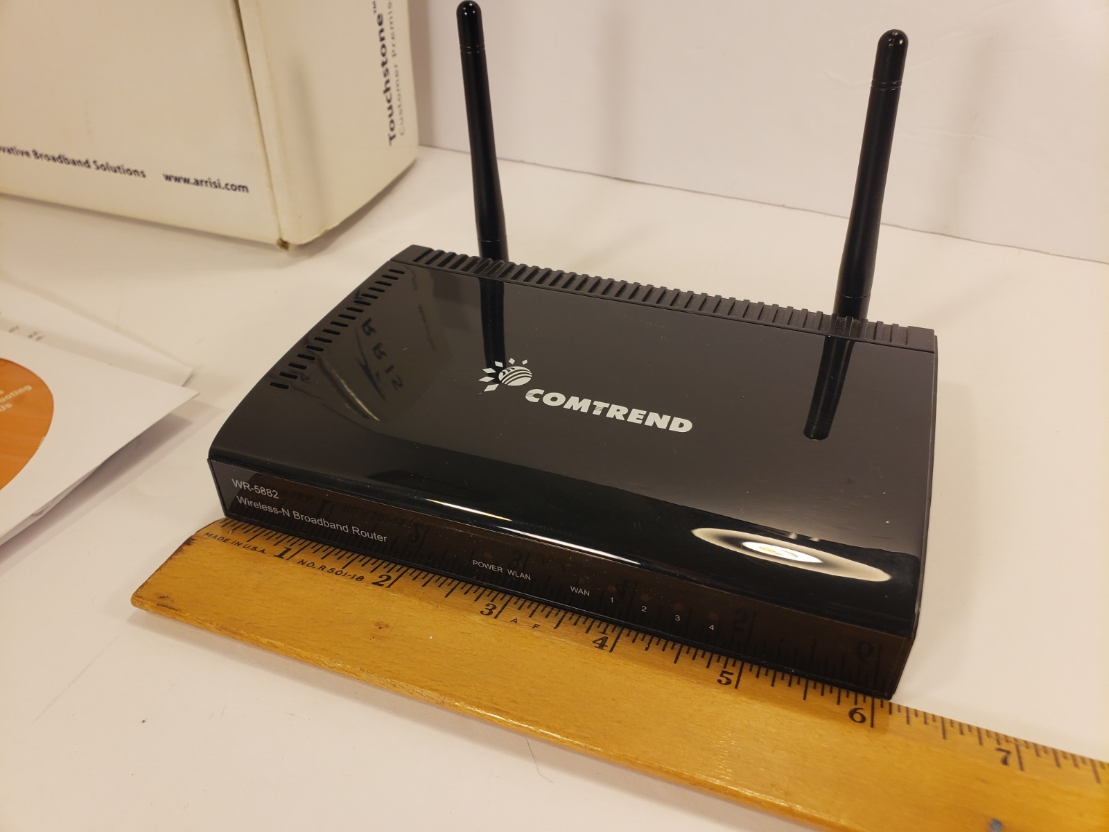 Arris Cable Modem Router Model CM450A WiFi AC Power Cord CD