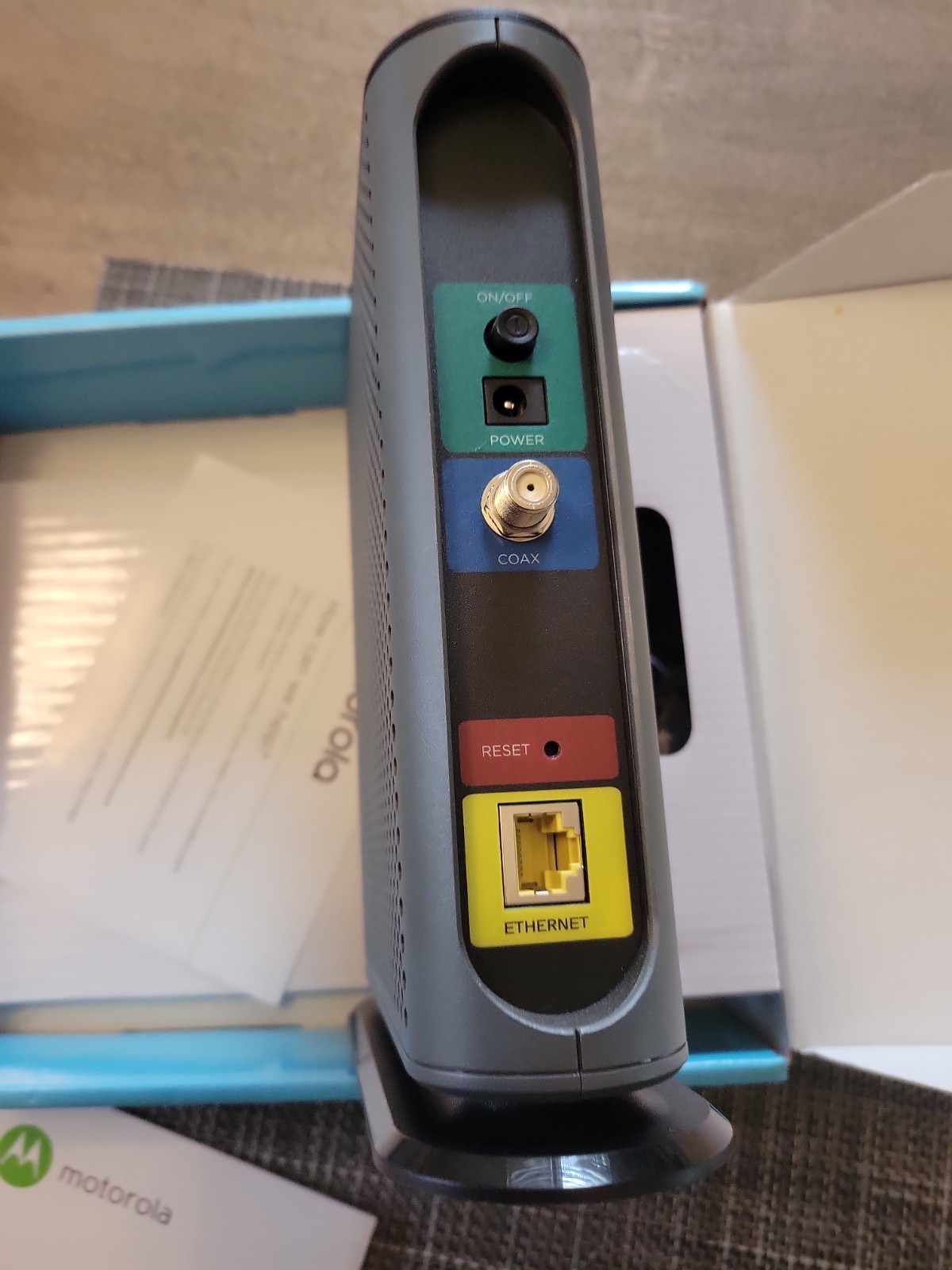 MOTOROLA 24×8 Cable Modem MB7621 1000+ MBPS Xfinity Cox Open Box