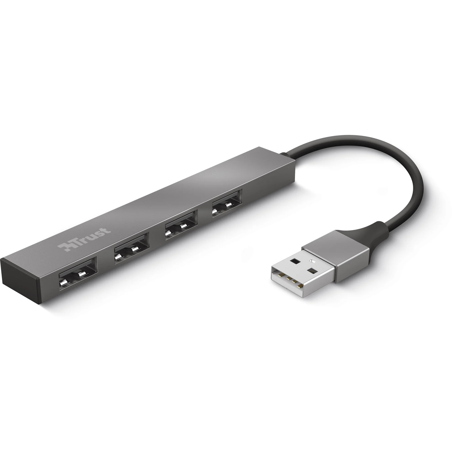 Trust Halyx Aluminum 4-Port Mini USB Hub