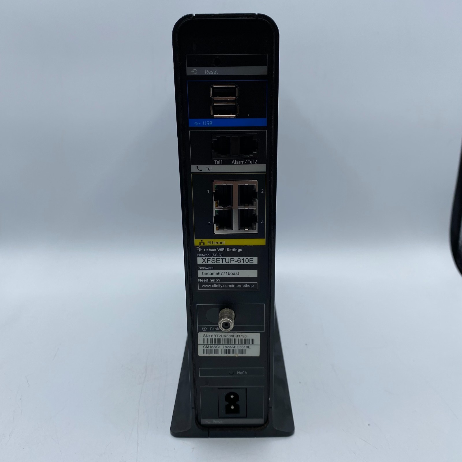 Arris TG1682G Xfinity Comcast Cable Modem Router Gateway Dual Band WiFi 24×4 EUC