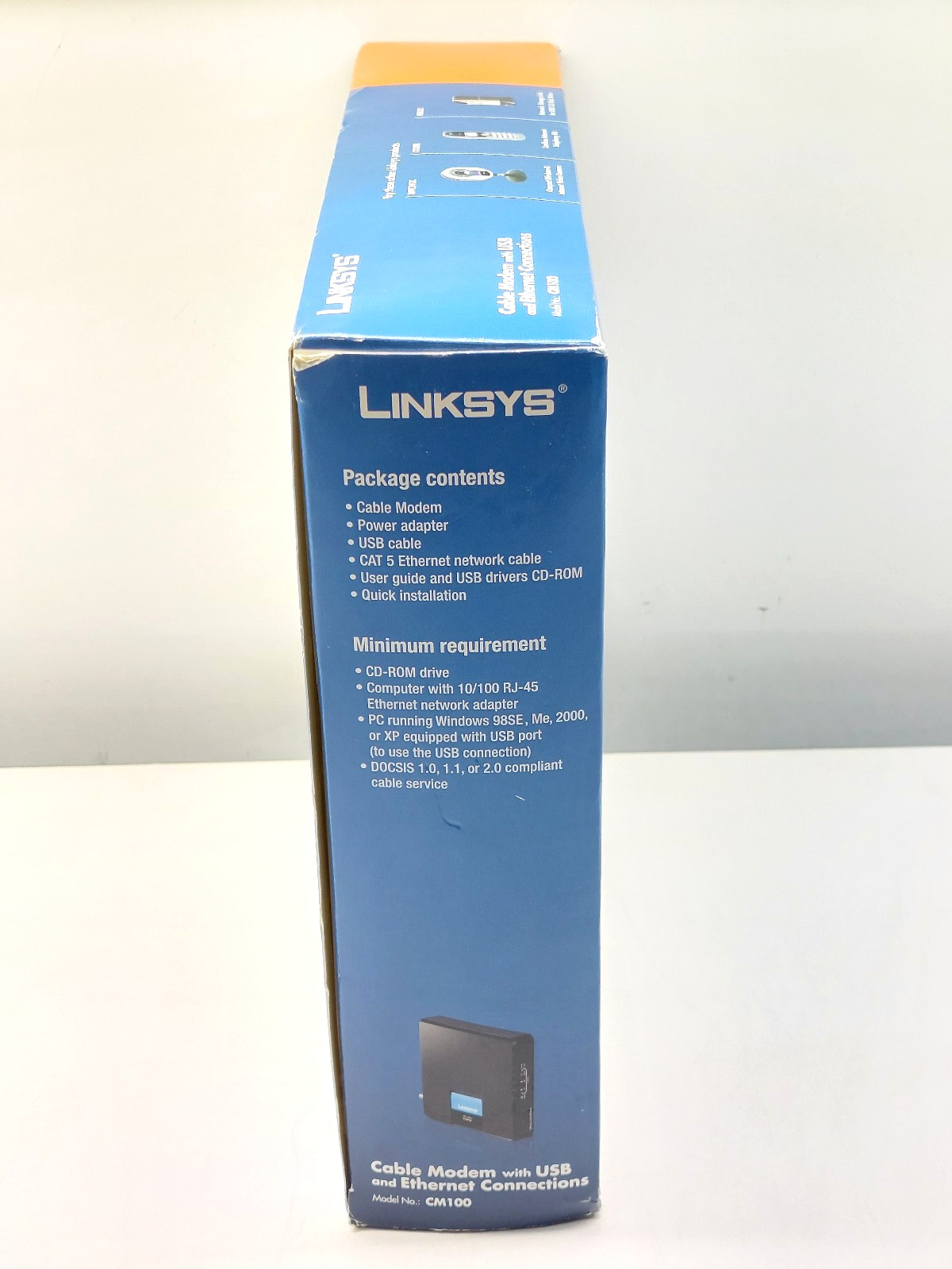 Linksys CM100 Cable Modem with USB and Ethernet Connections