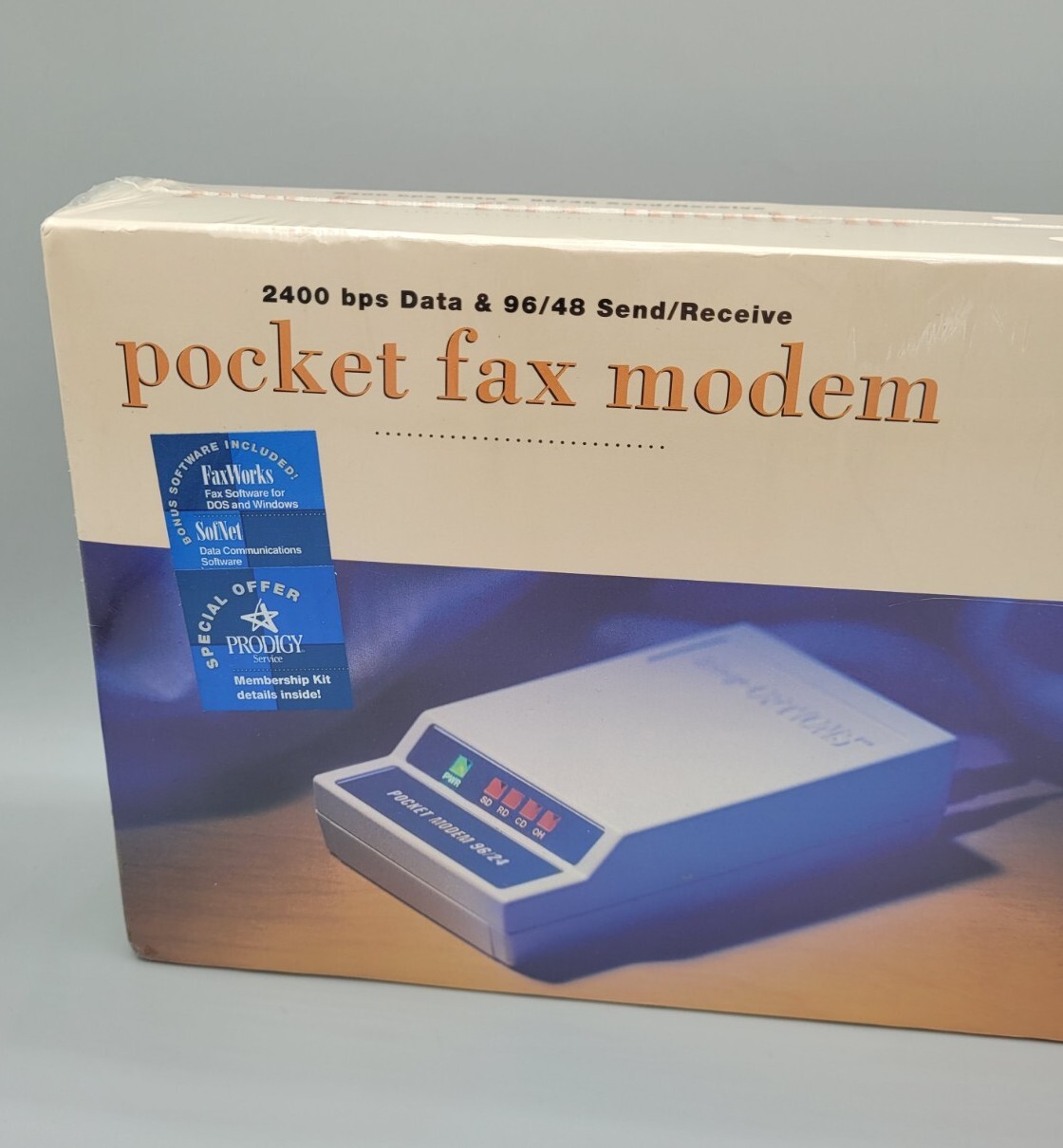 Vintage IBM Easy Options Pocket Fax Modem 2400 bps Data MOD533 NEW SEALED