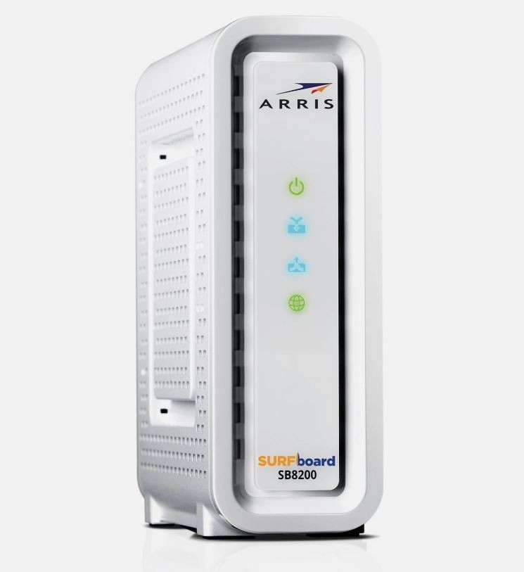 ARRIS SB8200 SURFboard Gigabit DOCSIS 3.1 Cable Modem, 10 Gbps Max Speed,
