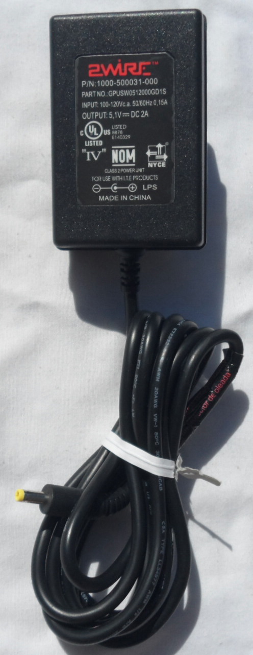 OEM 2wire AC Power Supply Adapter Modem ACWS011C-05U 2701HG-B 2700HG-B 1701HG