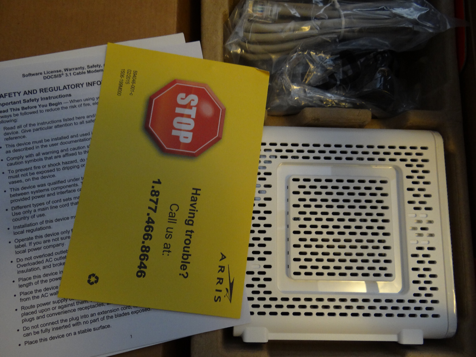 *~* New *~ Motorola ARRIS SURFboard SB8200 32×8 DOCSIS 3.1 Cable Modem 10+Gbps