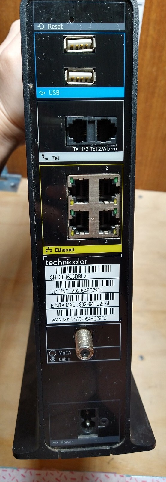 Technicolor TC8717T DOCSIS 3.0 Wireless Modem + Telephone/VoIP Technicolor