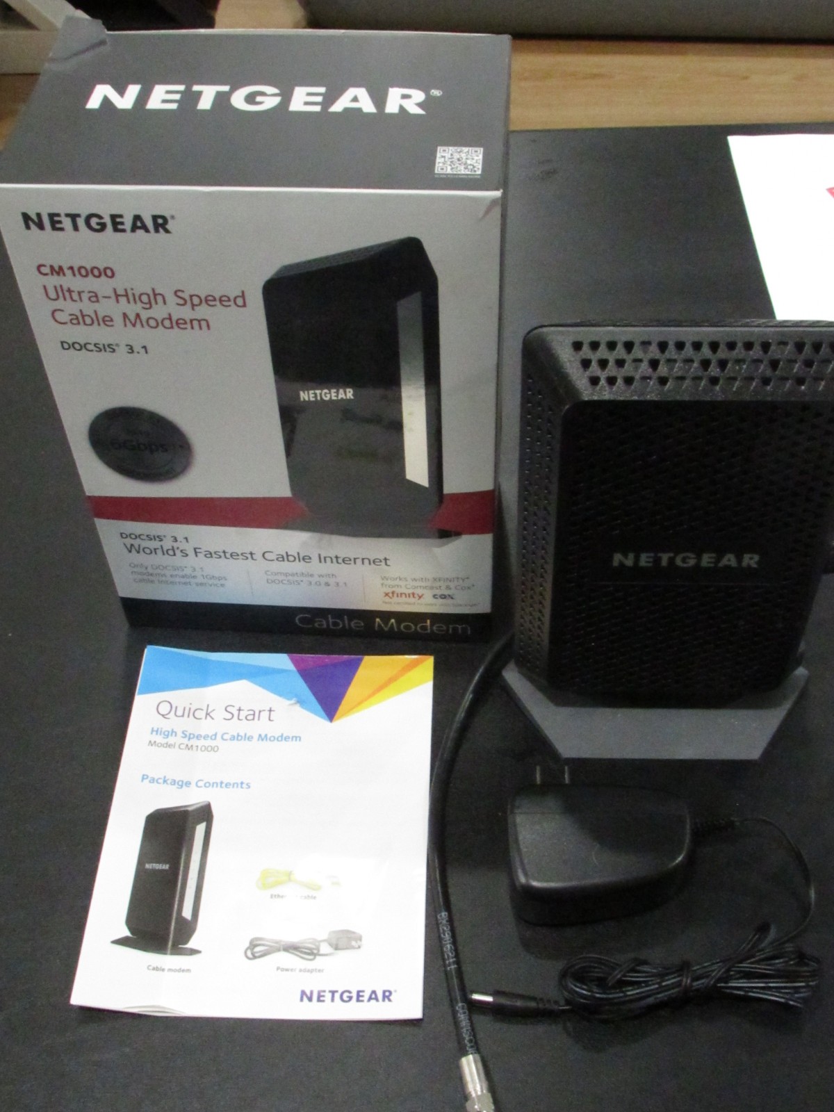 Netgear CM1000 100NAS Ultra High Speed Cable Modem DOCSIS 3.1 6 gbps
