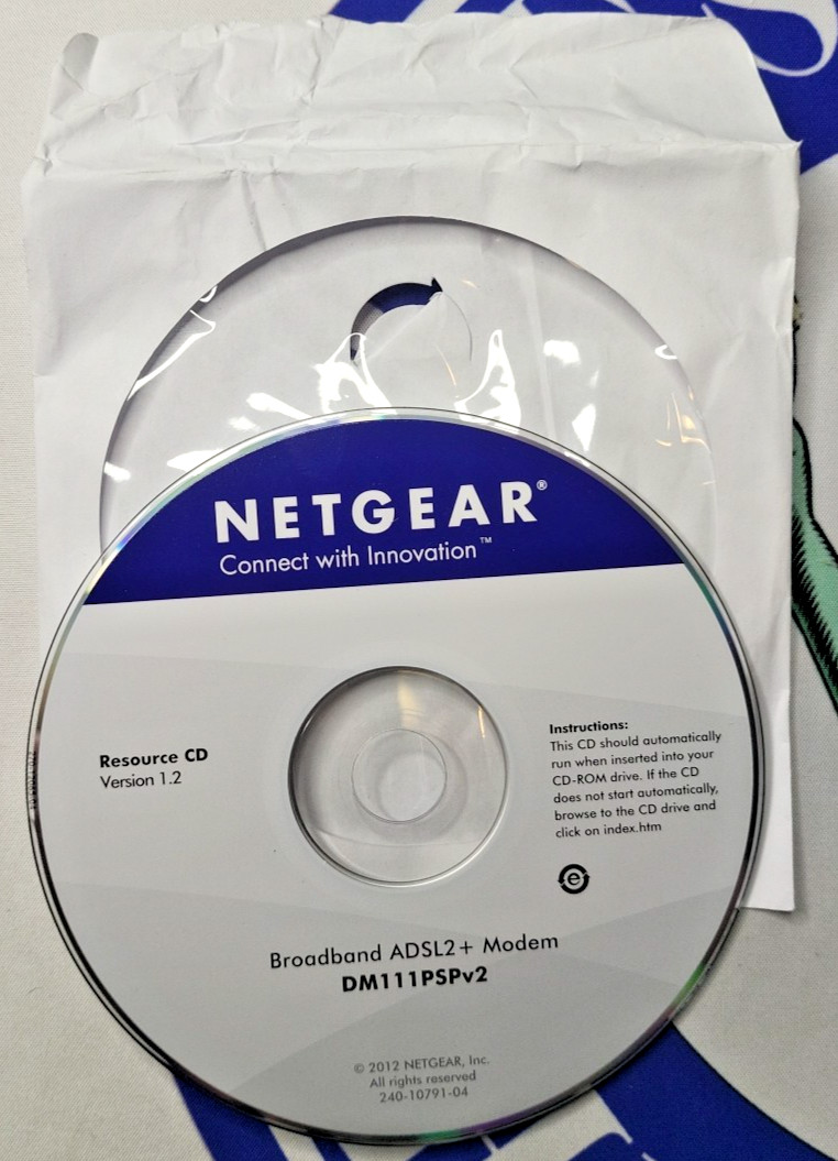 Netgear Broadband ADSL2+ Plus Modem Open Box (DM111PSP-100NAS)