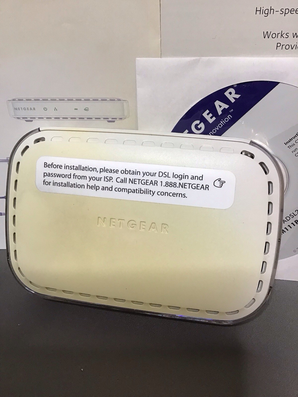 NETGEAR Broadband ADSL2+ Modem DM111PSP . DSL Modem.