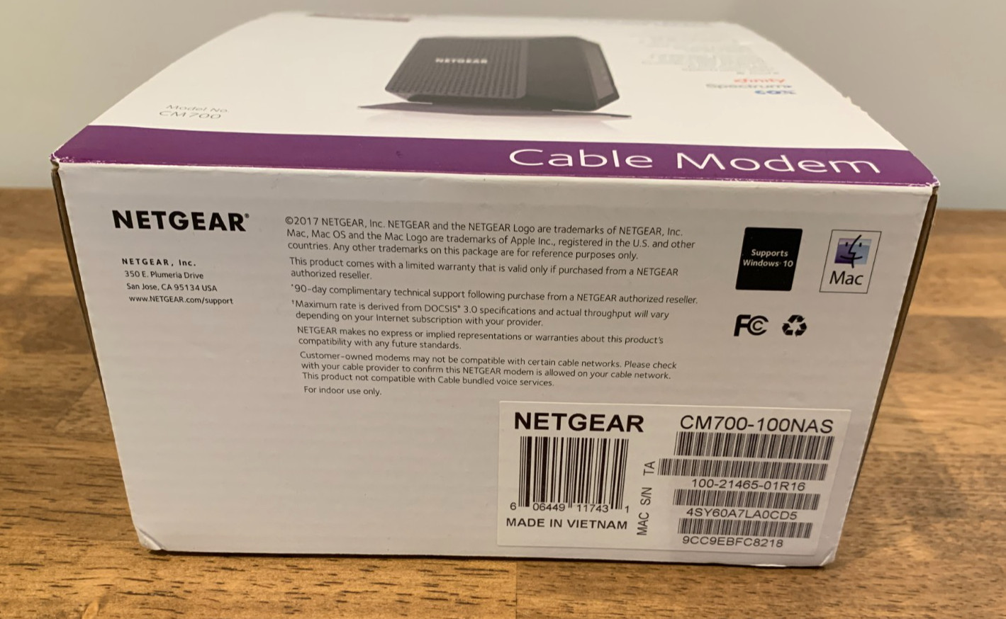 NETGEAR CM700 High Speed Cable Modem