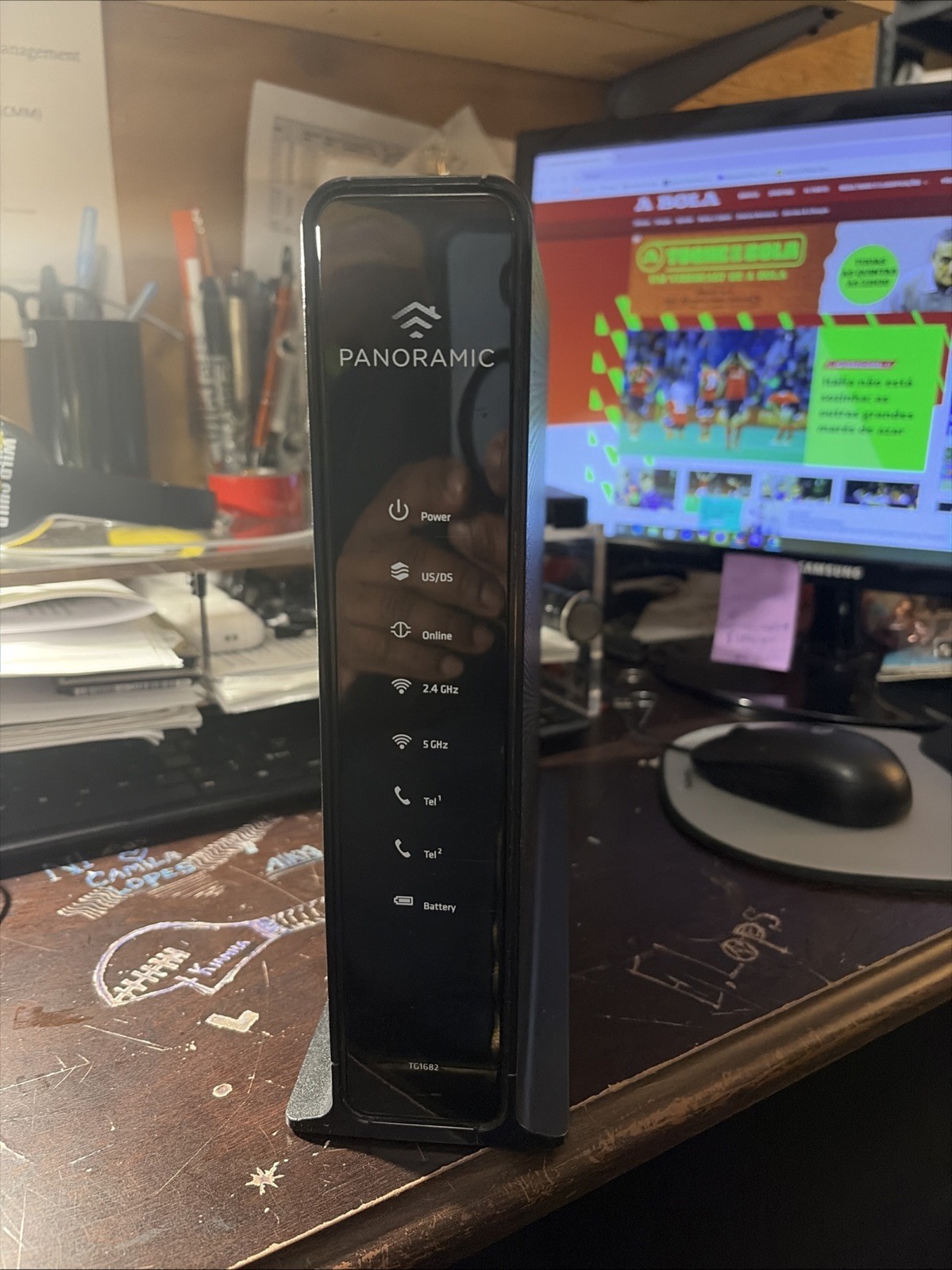 Arris Panoramic TG1682G XB3 Dual-Band WiFi Cable Modem Bundle Xfinity