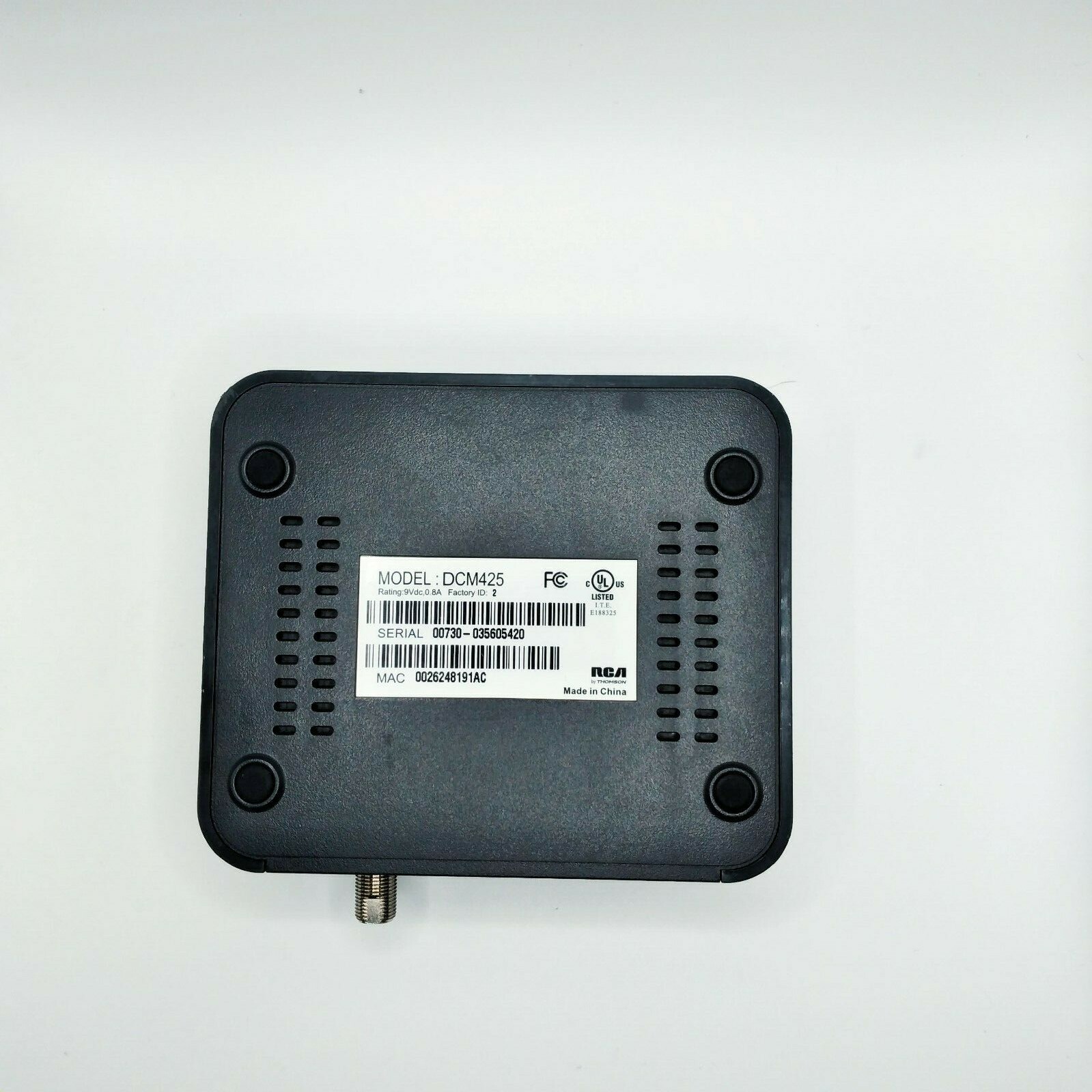 RCA DCM425 Digital Broadband Cable Modem ONLY
