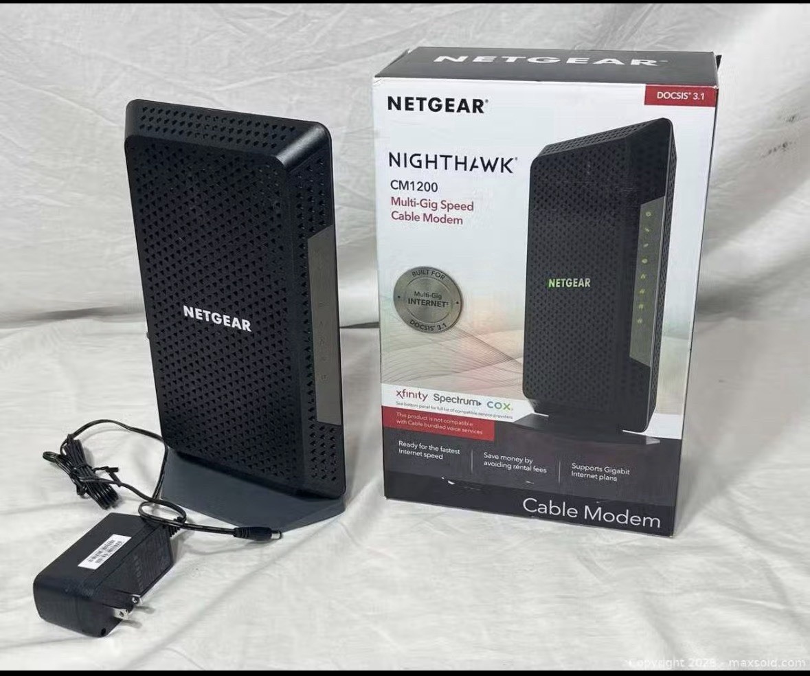 NETGEAR Nighthawk CM1200-100NAS DOCSIS 3.1 Cable Modem