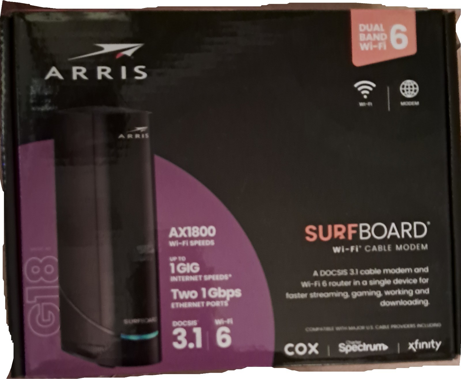 cable modem router combo arris g18