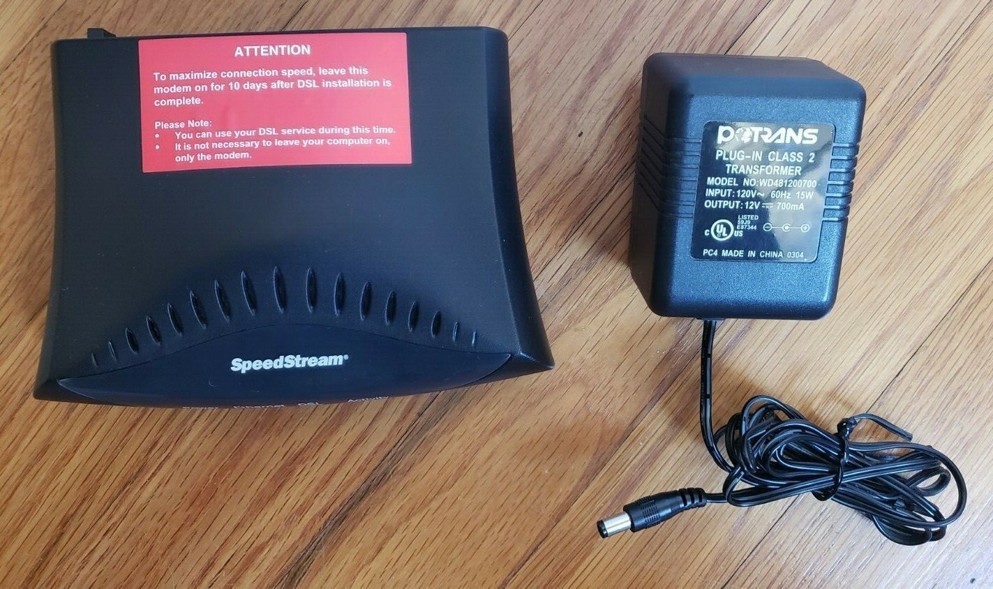 Efficient Networks SpeedStream 5100 Modem 060-E141-A01 w/ Power Adapter