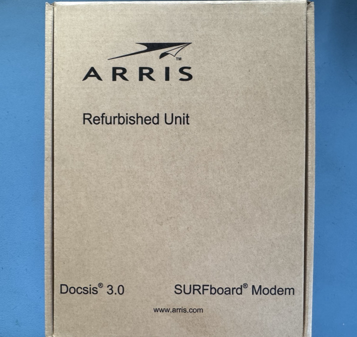 Refurbished Arris SURFboard SB6121 DOCSIS 3.0 Cable Modem – Black W/AC Adapter