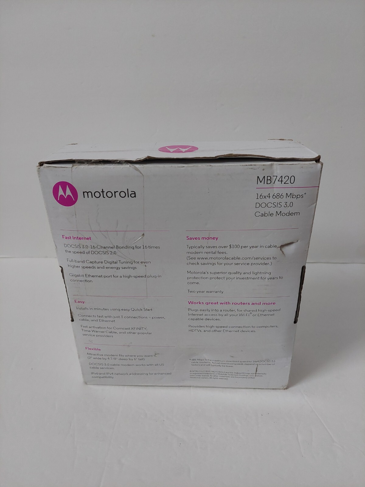 Motorola MB7420 686mbps 16×4 DOCSIS 3.0 Cable Modem