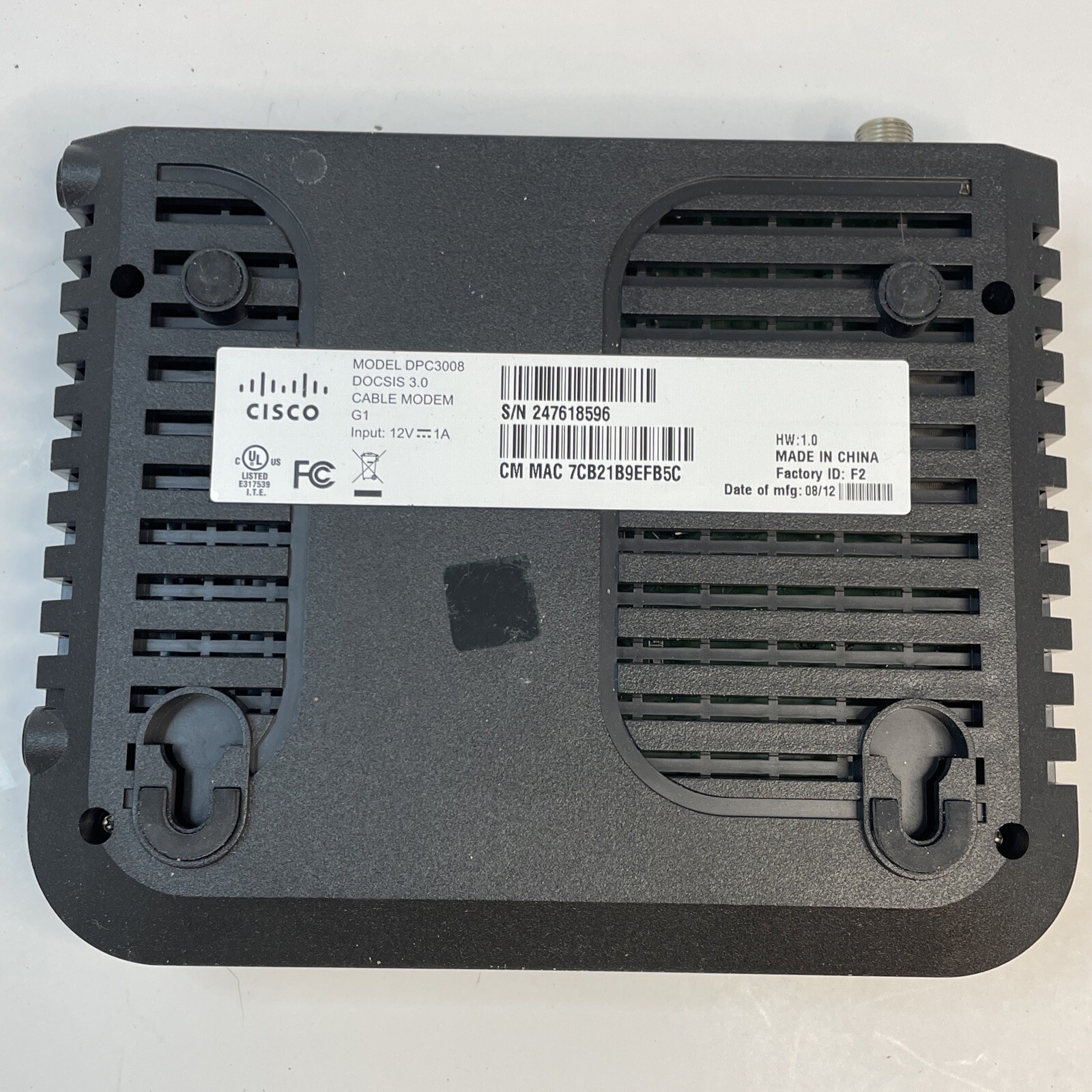 DPC3008 Cisco/Linksys DOCSIS 3.0 Cable Modem: Comcast TWC Cox Charter