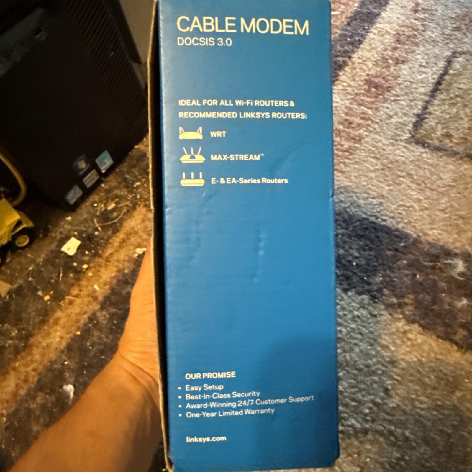Linksys Model CM3008 Cable Modem DOCSIS 3.0 Bonded Channels Up To 343 Mbps