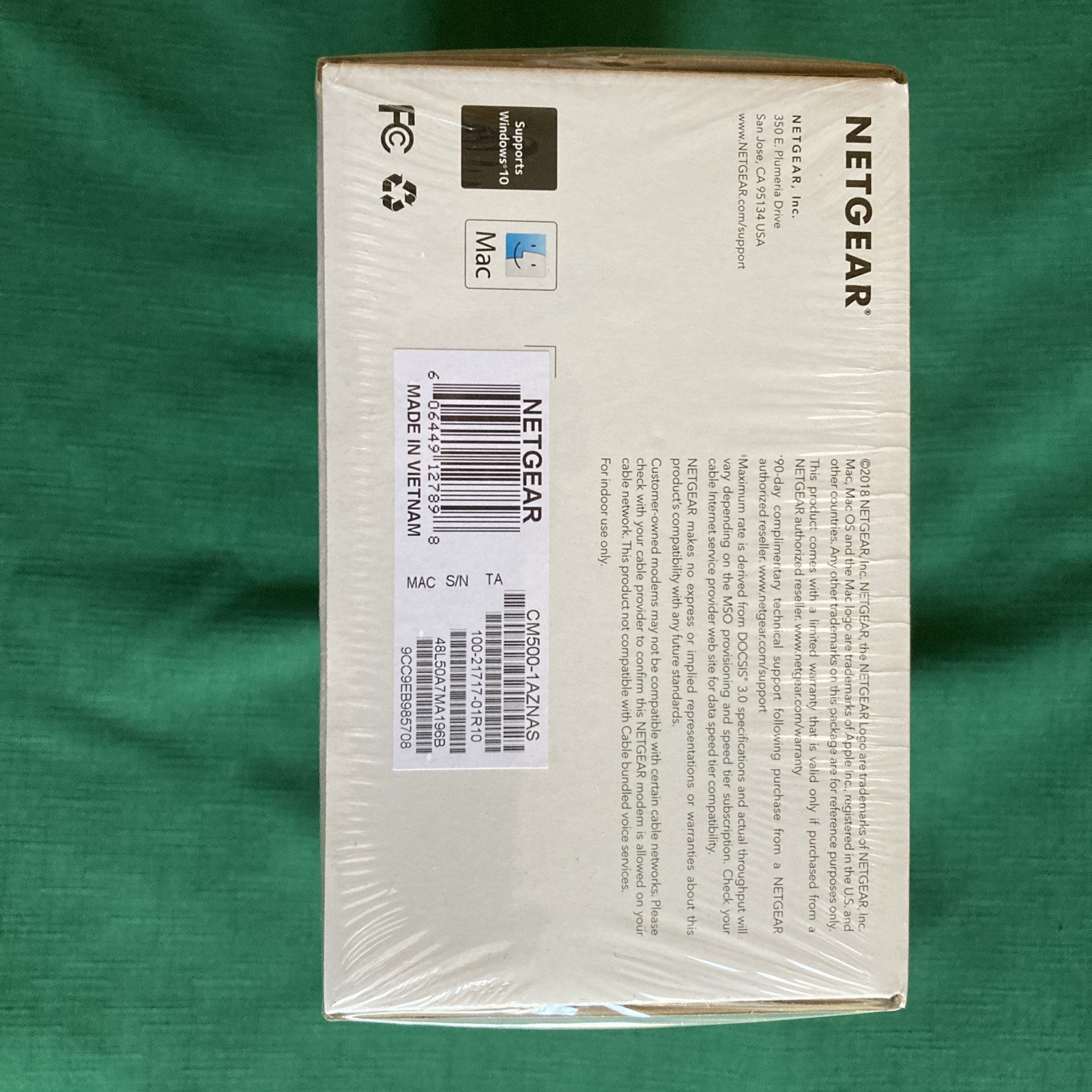 New NETGEAR CM500 16×4 DOCSIS 3.0 Cable Modem 680mbps Xfinity Spectrum Cox