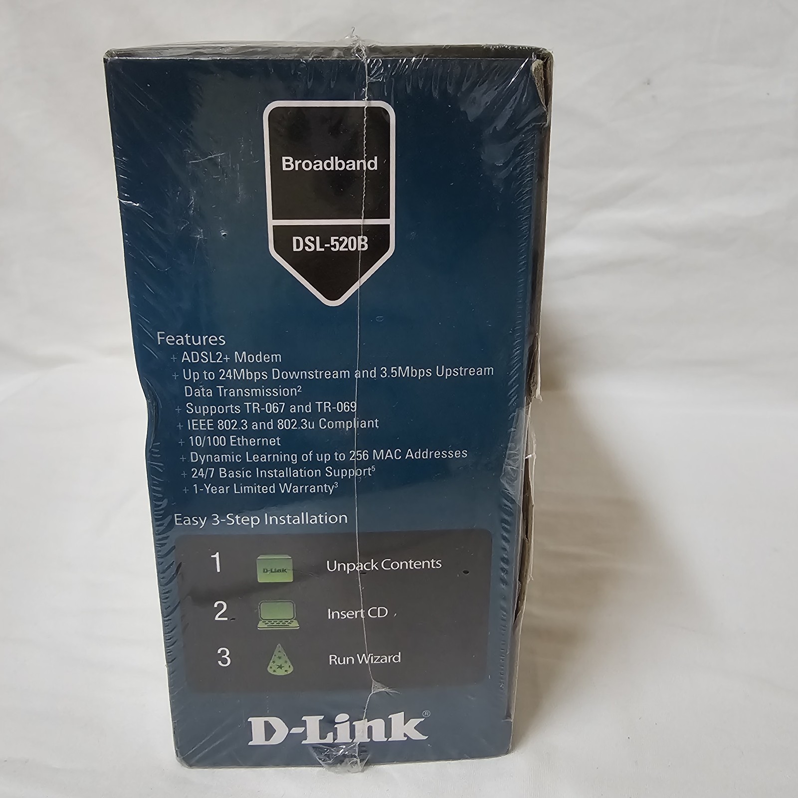 D-Link ADSL2+ Modem-DSL-520B Broadband. T-89