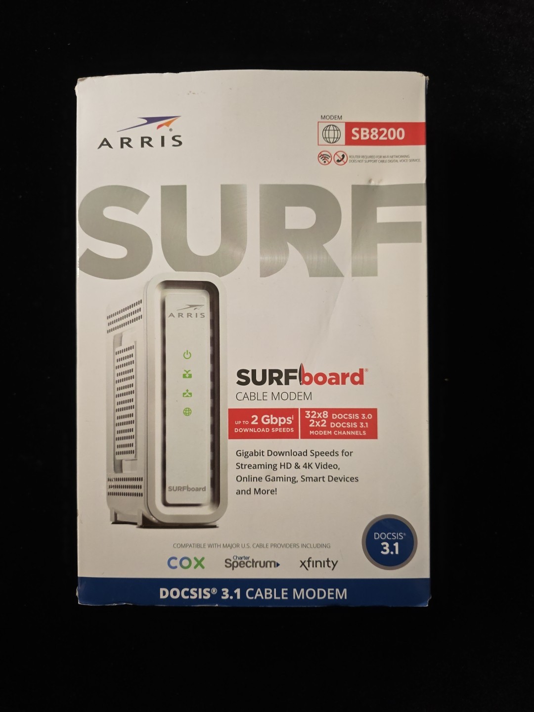 ARRIS SURFBOARD SB8200 Model: SB8200v3 Display Model