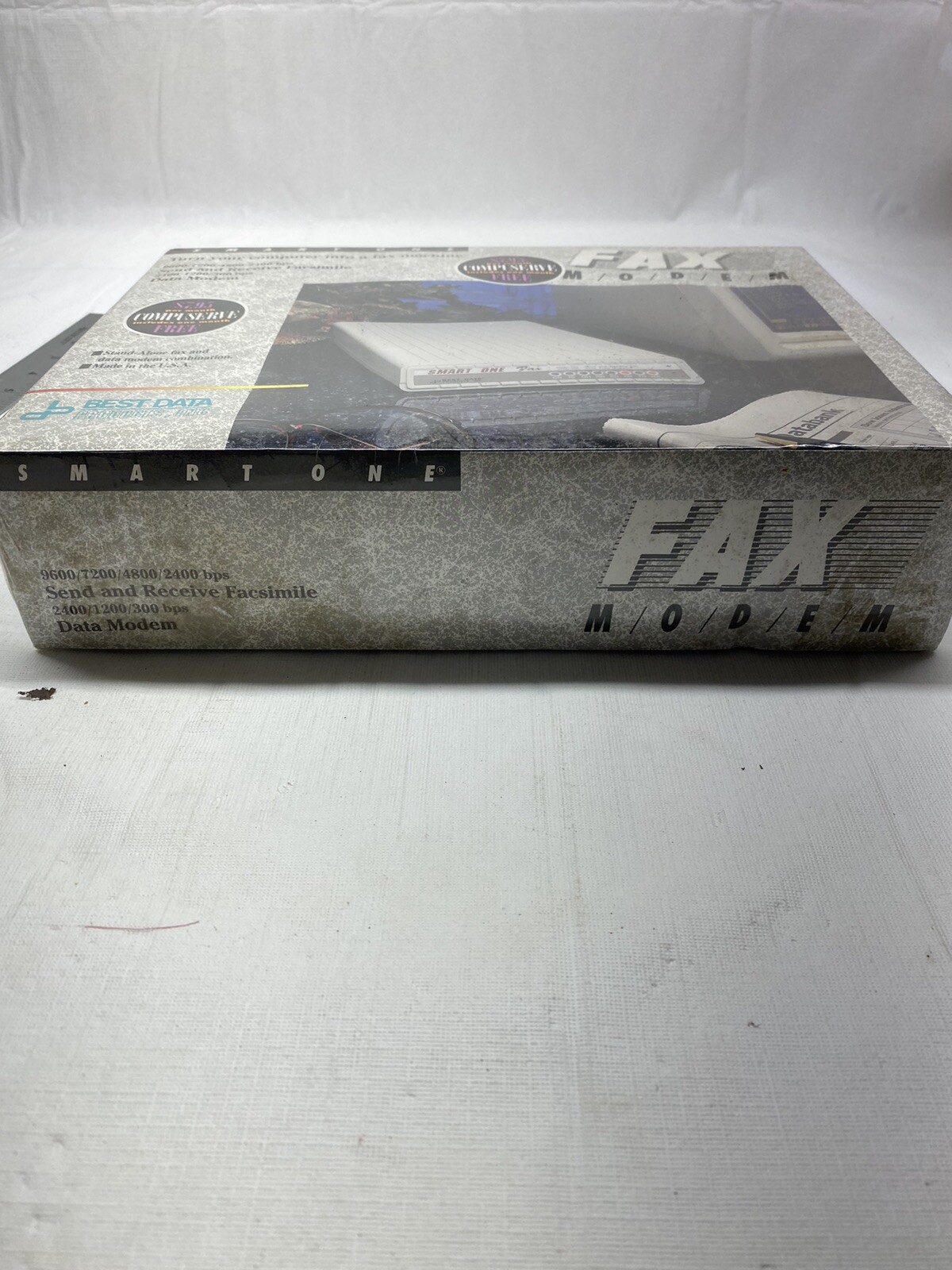 Macintosh Computer Modem Best Data 9624FX External Smart One FAX 9600bps Nib