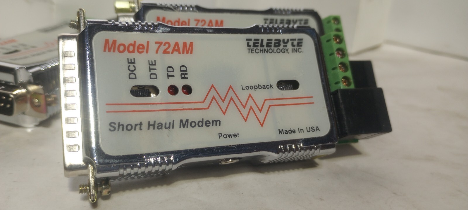 Four New Telebyte Model 72AM Short Haul Modems With AC Adapters