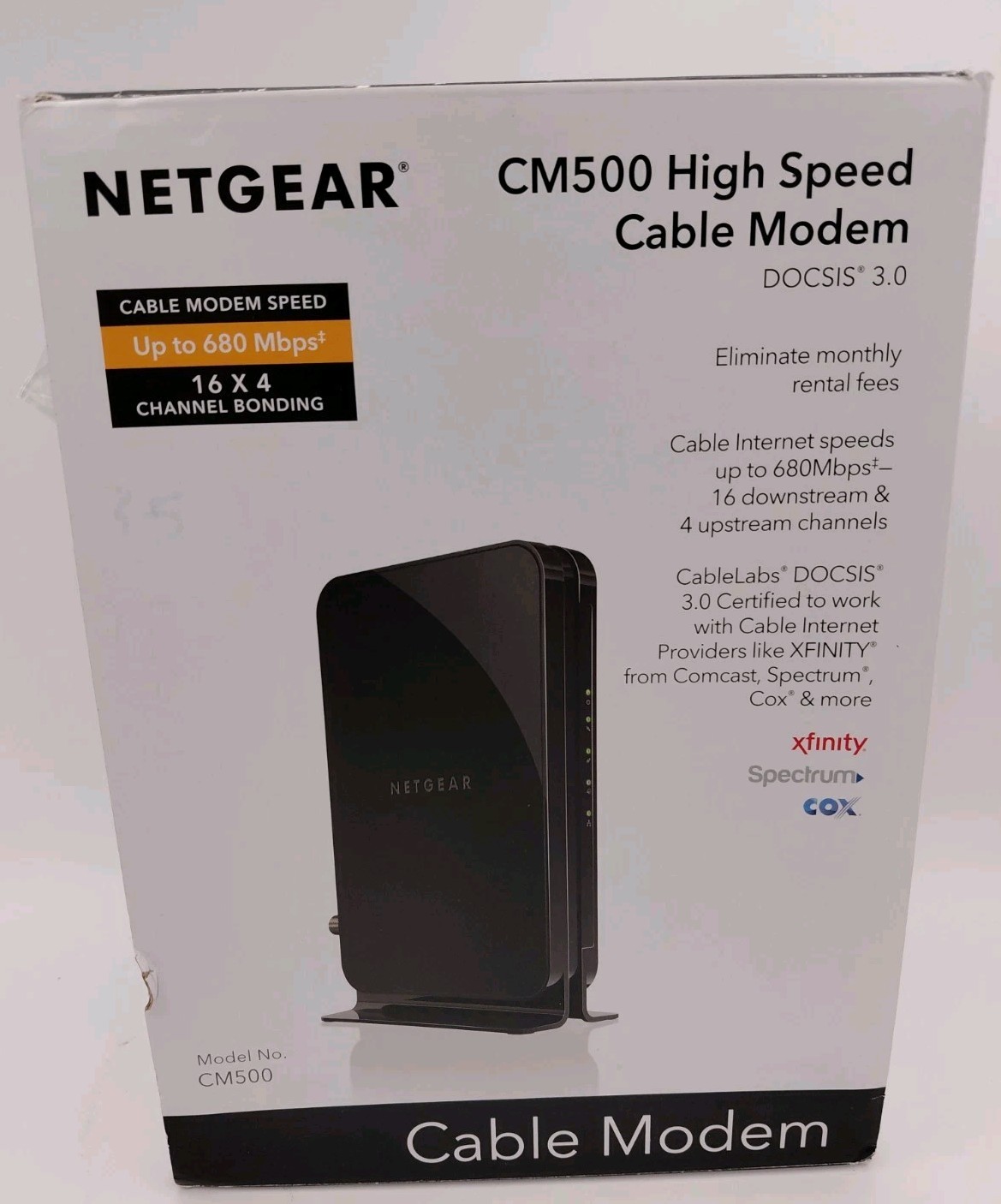 Netgear CM500-1AZNAS 16×4 High Speed DOCSIS 3.0 Cable Modem New 686Mbps
