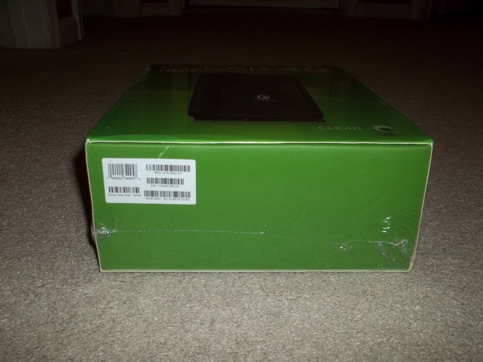 New Sealed Clear Hub Express 4G Home Internet Modem Foot Cable Cord & Guide 2013