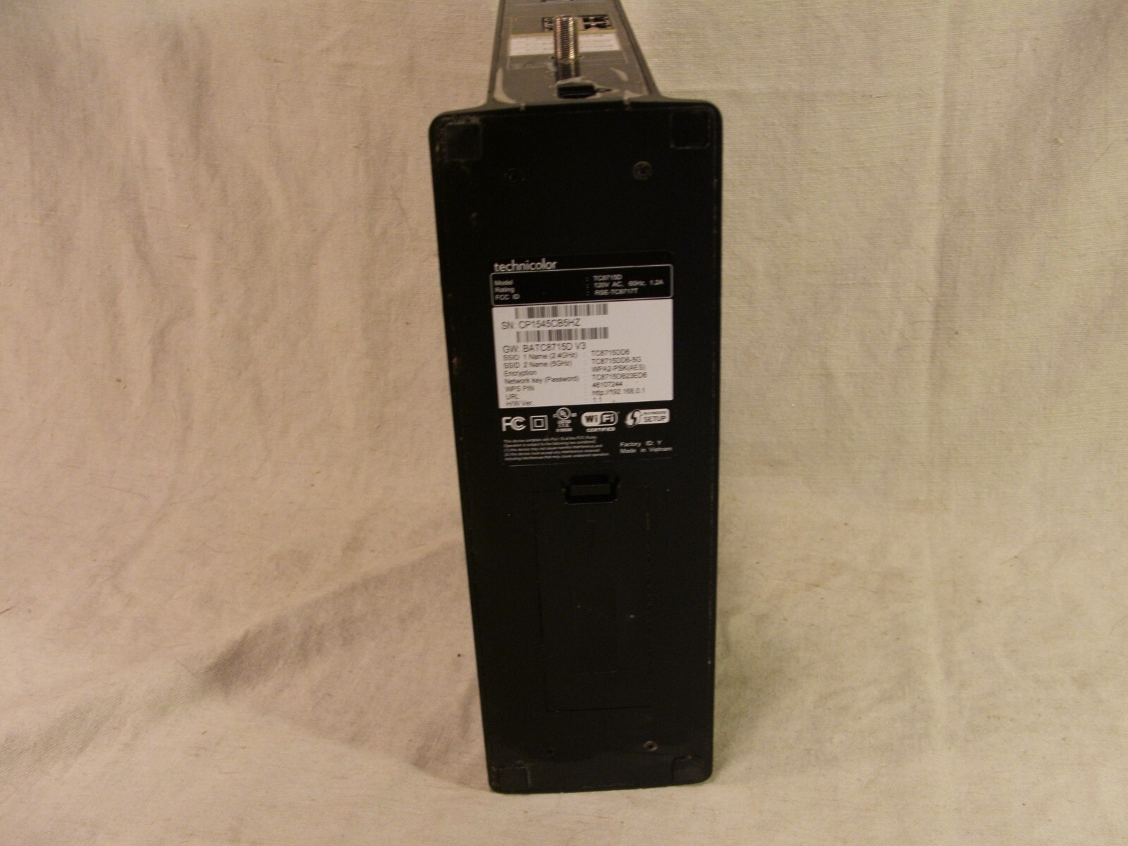 OEM Technicolor Internet Cable Modem Model TC8715D UNTESTED