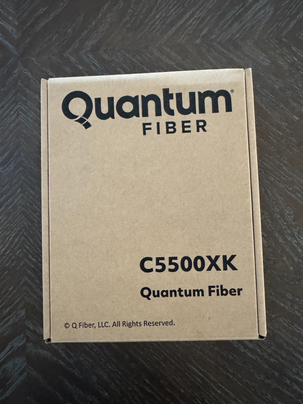 Combined fiber modem and ONT (Optical Network Terminal, Quantum C5500XK