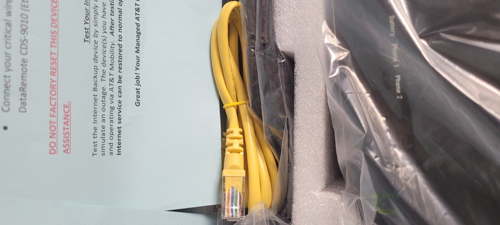 DataRemote CDS-9010 Cellular LTE Data Over Wireless Wifi Router ATT