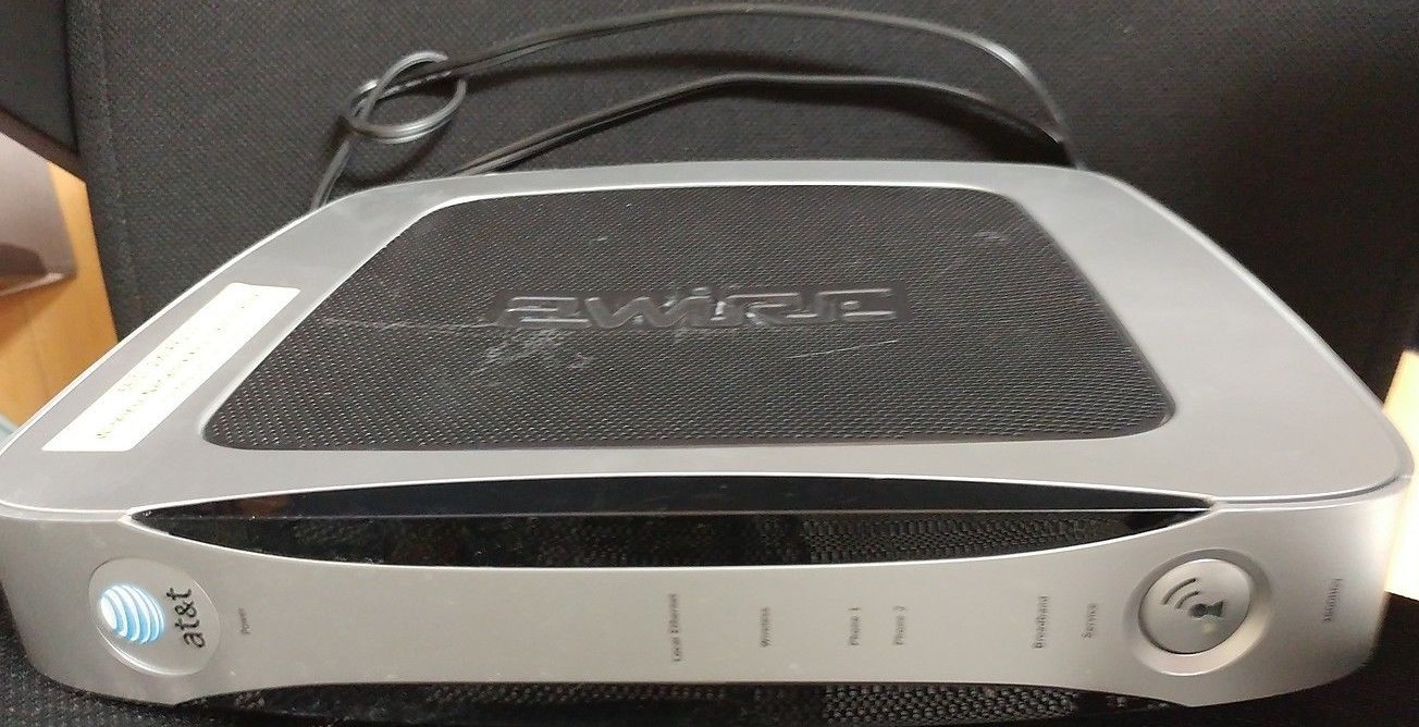 2wire gateway 3600hgv internet modem 4-port wireless router