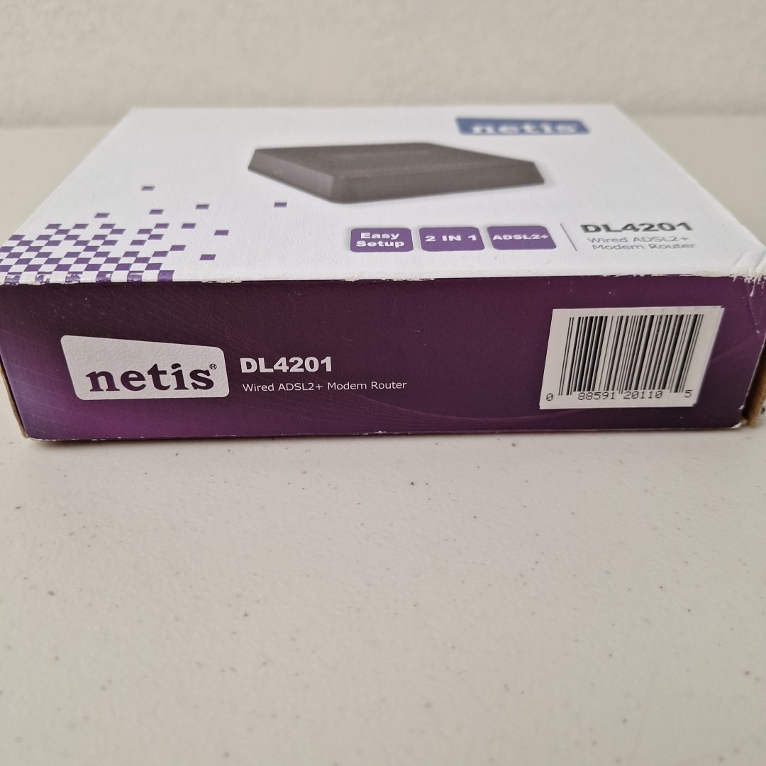 Netis Systems 2-in-1 Modem and Router (DL4201) Wired ADSL2/2+ MODEM & ROUTER New