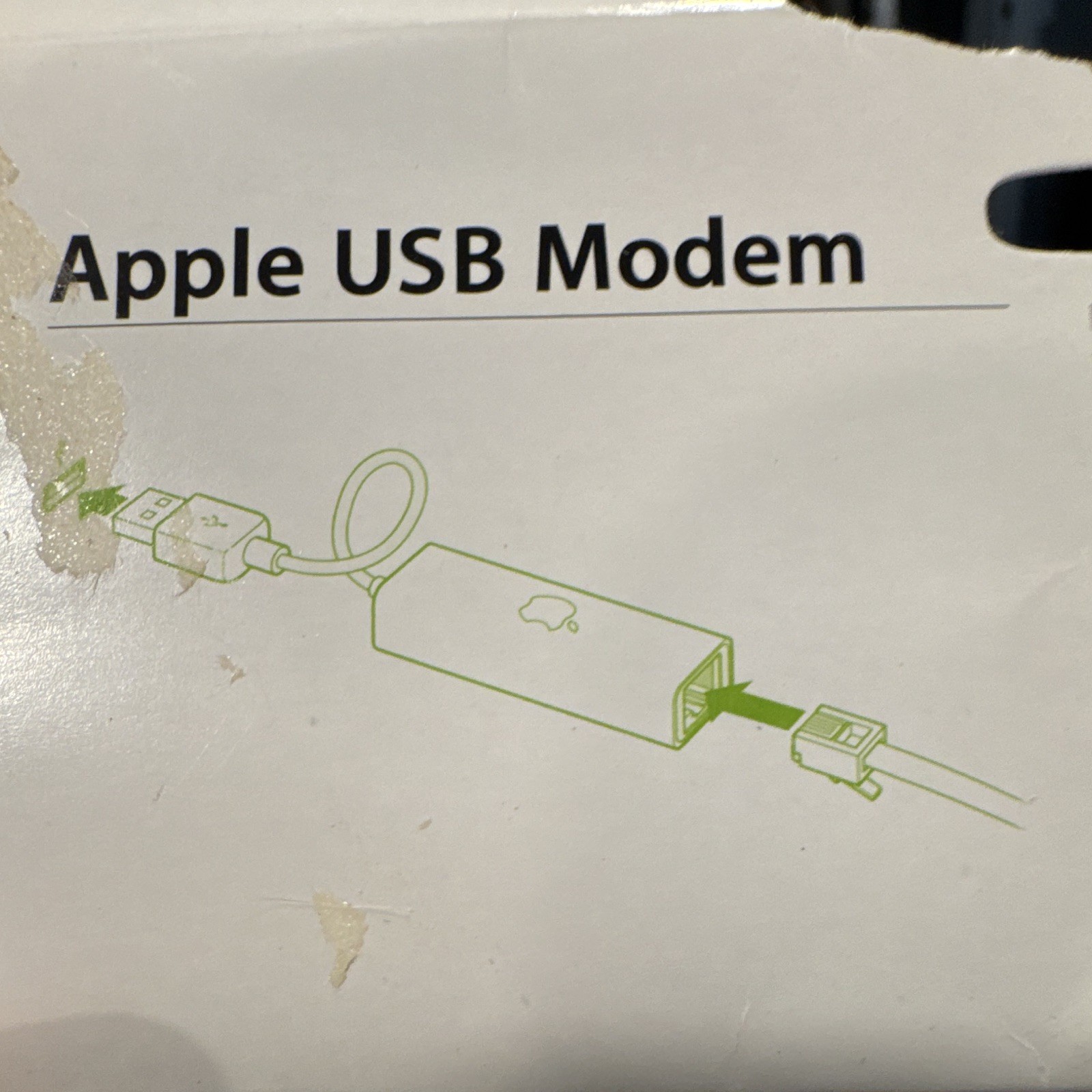 Apple External V.92 USB Dial-Up Modem for Mac, White MA034Z/A