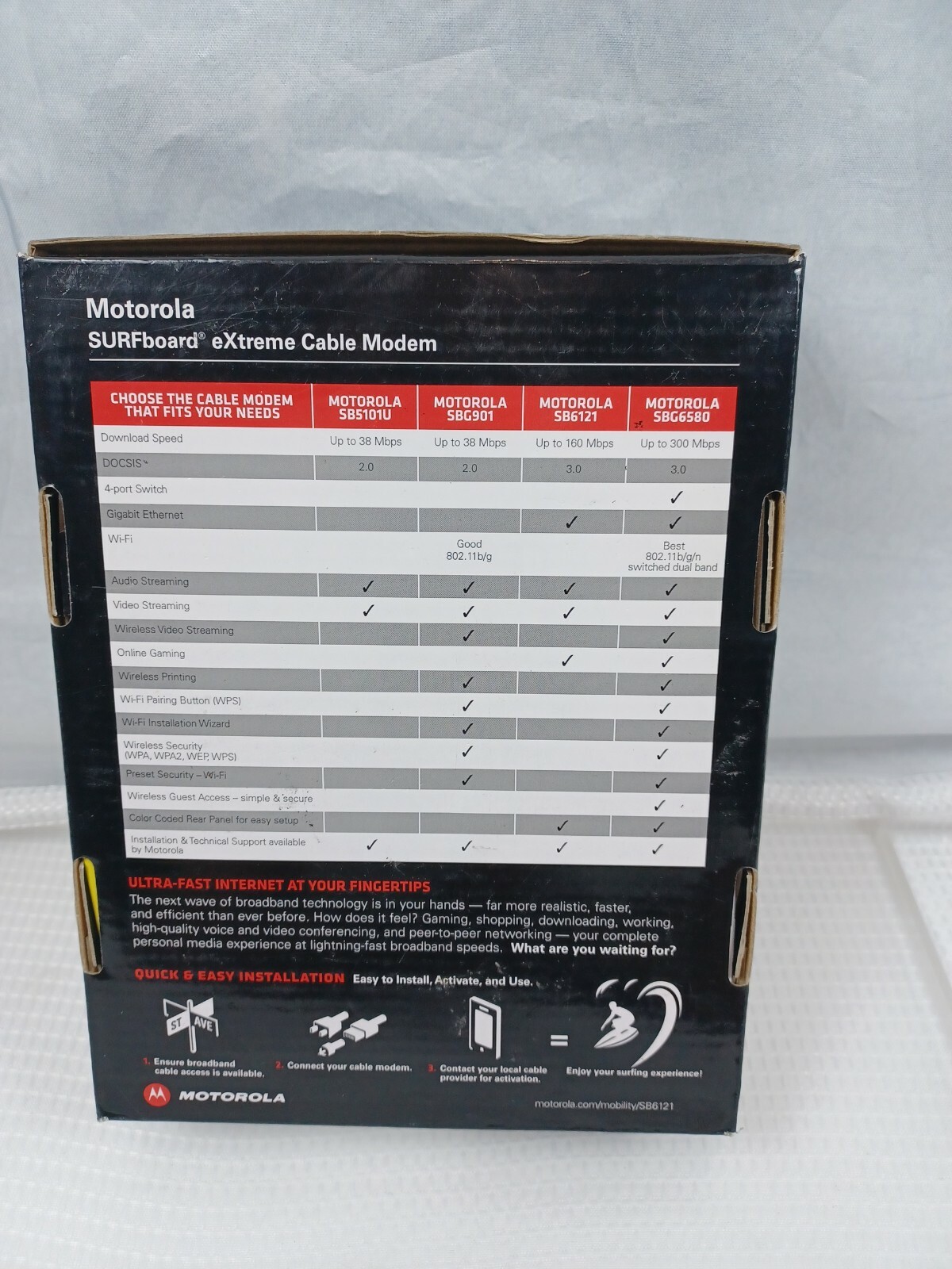 Motorola Surfboard Extreme Cable Modern Model; SB6121