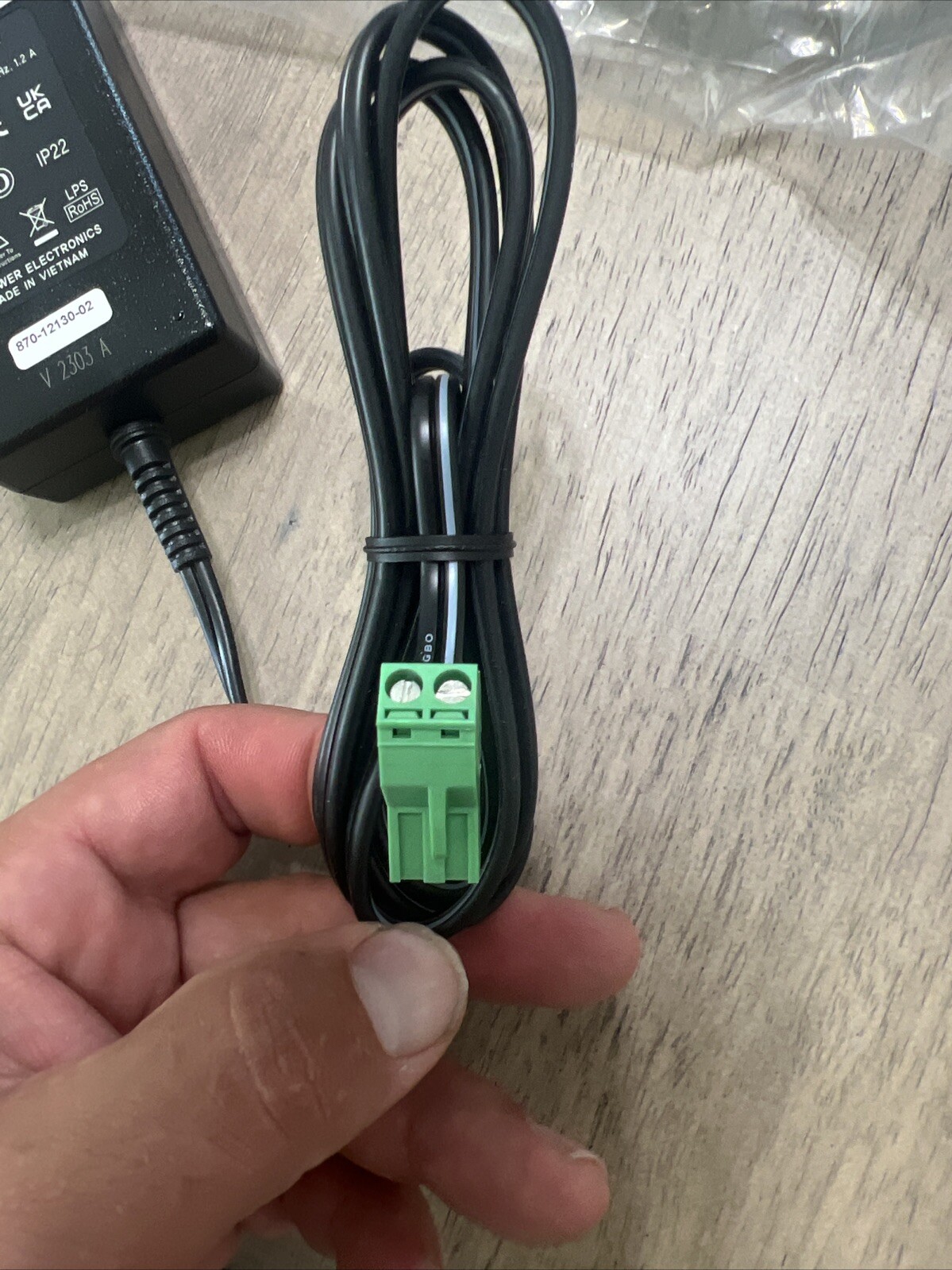 * TC Communications TC3PS-TB-15 Power Supply for TC Power Optics Modem; 12V 1.5A