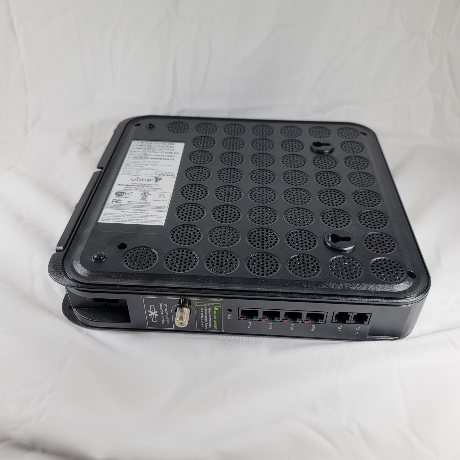 Ubee | DVW32CB | Advanced Wireless Voice Gateway Modem & Router -No Pwr Cord